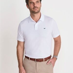 NWT Vineyard Vines Edgartown Pique Polo Men’s Size XXL White Cap Brand New